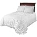 Beatrice Home Fashions Medallion Chenille Bedspread, Queen, White