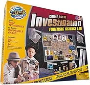 WILD! Science Crime Scene Investigation - Forensic Science Kit - Ages 8+ - Match Fingerprints, Analyze DNA, Fi