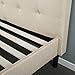 ZINUS Ibidun Upholstered Platform Bed Frame, Mattress Foundation, Wood Slat Support, No Box Spring Needed, Easy Assembly, Twin