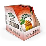 Natural Sins Crispy Mango Chips Mango 1 Ounce Bag (6 Pack), Lightly Sweetened Mango Chips, Vegan, Salt- Oil-Gluten-Free, Paleo-Friendly, Snack Food, Dried Mango Chips