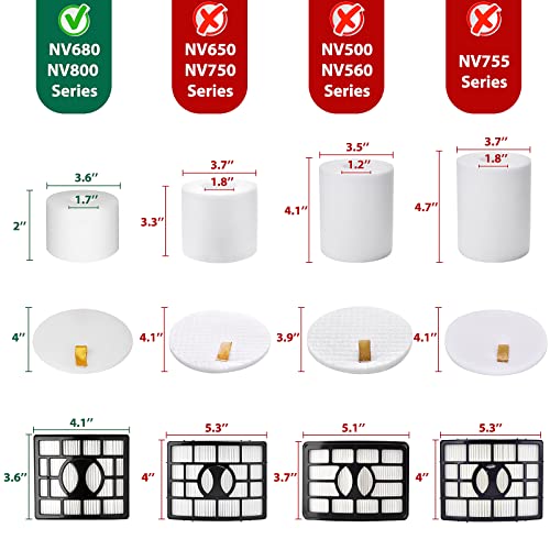Hechuang Replacement Filters for Shark Rotator DuoClean Powered Lift