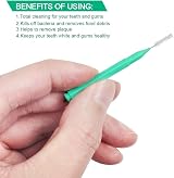 ZGTS 100Pcs Interdental Brush Tooth Picks Dental Floss Head Braces Clean Tool view 3