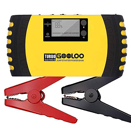 GOOLOO 1500A Peak 20800mAh SuperSafe Car Jump Starter with USB Quick Charge 3.0 (Up to 8.0L Gas, 6.0L Diesel Engine) 12V Auto Battery Booster Portable Charger Power Pack Built-in Smart Protection