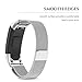 ANCOOL Compatible Garmin Vivosmart HR Band Magnetic Lock Milanese Loop Stainless Steel Metal Bracelet Replacement for Garmin Vivosmart HR Tracker (NOT Compatible Vivosmart HR+) - Small, Silver