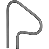 Rust Proof P-326-RTD Graphite Gray Return-to-Deck Figure 4" Swimming Pool &amp; Spa Handrail. Three Bend, 30" H x 26" W. (Matching Color Escutcheons and Freight Included)