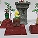 Cake Toppers Video Game Scene Playset Featuring Figures and Themed Accessories
