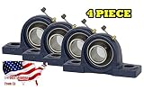 4 Piece- UCP204-12, 3/4 inch Pillow Block Bearing Solid Base,Self-Alignment, Brand New