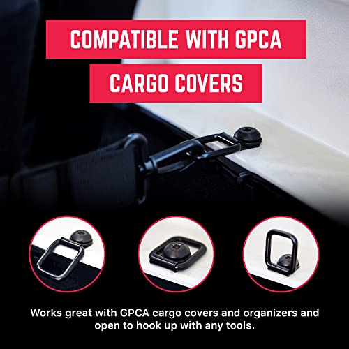 Tie Down D Ring Set, EasytoInstall Truck Tie Downs, Compatible with