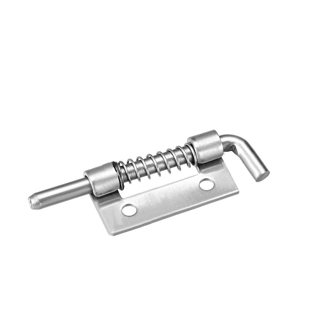 sourcing map Spring Latch, 2.2 Inch Left-Handed Stainless Steel Barrel Bolt Lock for Cabinet Door, 5 Pcs
