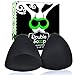 Double Scoop Women's Triangle Push Up Shaper for Bra & Swim - Black,A-cup