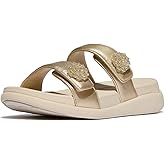 FitFlop womens F-mode Go Beadie-button Adj. Flatform 2-bar Slides