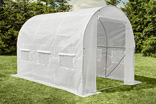 Folientunnel Folienhaus Folienzelt Gewächshaus Pflanzenhaus Foliengewächshaus Tomatenhaus 3 x 2 x 2 – Bild 4
