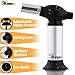 Jo Chef Burst Culinary Torch – 2,370°F Butane Torch, Refillable Adjustable Flame Lighter with Safety Lock for BBQ, Baking, Brulee Creme, DIY, Crafts and Soldering + FREE Recipe E-Book