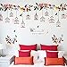 Witkey Birdcages Flowers Flying Birds Wall Stickers Birdhouse Decals Removable Art Wall Stickers Home décor PVC for Kid Room Bedroom Wallpaper