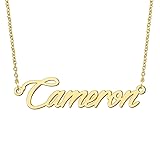 BYBWBL Cameron Name Pendant Necklace 18k Gold