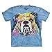 The Mountain Colorful Bulldog Adult Light Blue T-shirt