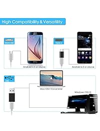 CrazyFire   Endoscopio digital de oreja con otoscopio USB, 720P, HD, herramienta de limpieza de orejas para cámara de inspección de orejas con 6 LEDs, compatible con dispositivos Android micro USB y USB C, Windows y MAC PC (no para iPhone o iPad)