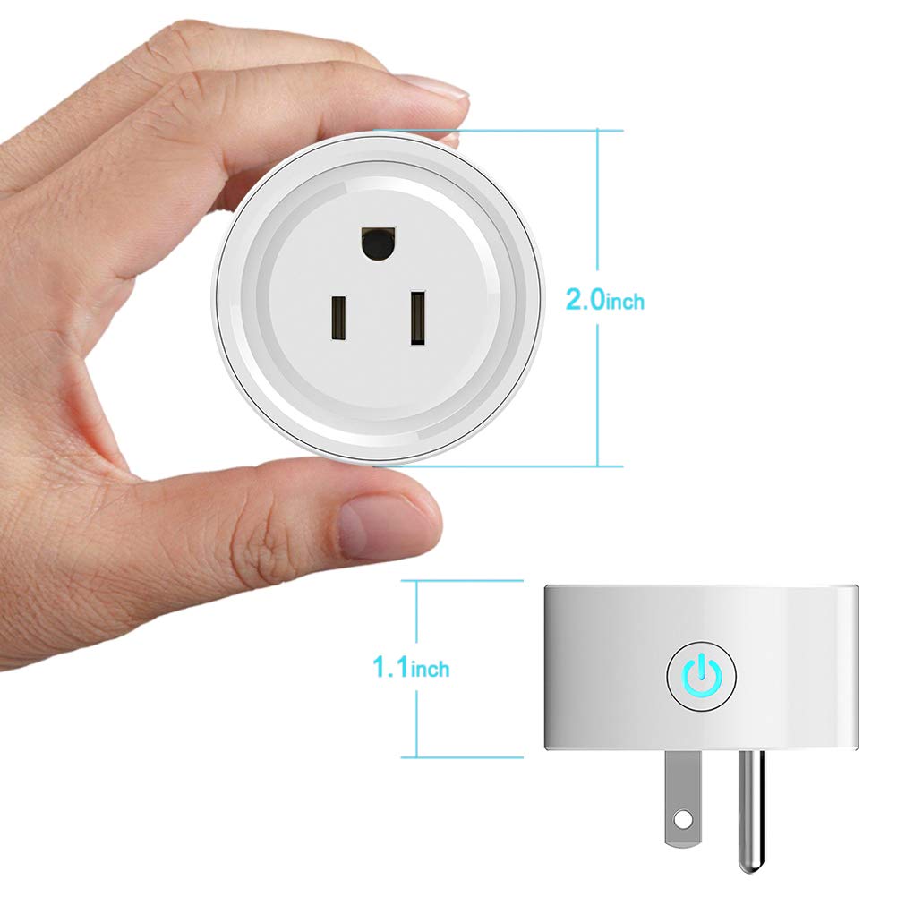 Smart Plug 3 Packs,Mini Wifi Outlet Compatible with Amazon Alexa and Google Assistant,Socket with Timer Function,No Hub Required, Remote Control Your Devices from Anywhere, ETL Certified