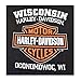 Harley-Davidson Men's Distressed Elongated Bar & Shield Black T-Shirt 30296553