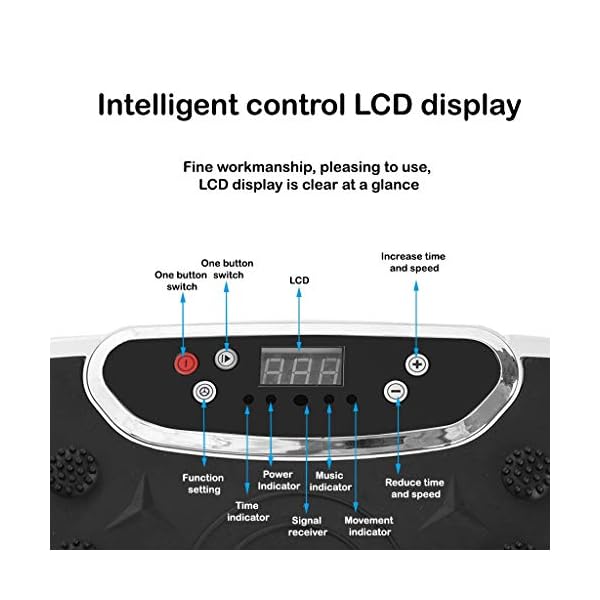 Jiasuz-Vibration-Plate-Exercise-Machine-Full-Whole-Body-Workout-Home-Massager-and-Fitness-Platform-Weight-Loss-Toning-with-Resistance-BandRemote-Control-and-Support-220IbsSilver Jiasuz Vibration Plate Exercise Machine Full Whole Body Workout Home Massager and Fitness Platform Weight Loss & Toning, with Resistance Band,Remote Control and Support 220Ibs,Silver