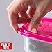 Perfect Fit Bento Lunch 3 Compartment Food Set of 10 Storage Meal prep Container Boxes– Ideal for Adults, Toddler, Kids, Girls, and Boys – Free 2-in-1 Fork/Spoon & Puzzle Sandwich Cutte, Color