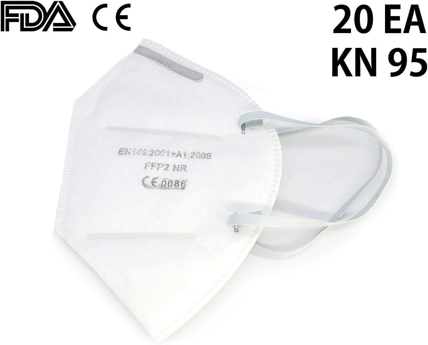 Komela 20 Pcs 5 Layer Anti Dust Safety Face Filters - Ink Smeared FDA CE Certified