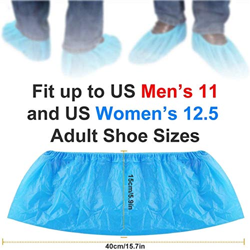 Disposable Boot & Shoe Covers 100Pack (50 Pairs) NonSlip, Durable