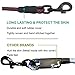 CBROSEY PetsCare Dog Leash Pet Rope Leash, Thick Durable Nylon Rope - Soft Handle and Light Weight Training Leash for Cats and Small, Medium, Large Dogs, Black