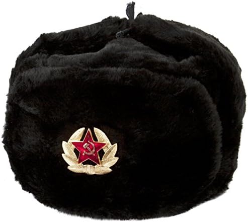 Russian Fur Soldier Army/Navy Hat with Star