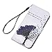 YOKIRIN iPhone 7 Case, iPhone 8 Case, Premium PU Leather Wallet Case Cover Pouch Magnetic Closure with Card Slots, Kickstand, Credit Card Holder,Book Style Flip Wallet Case, Tree & Birds