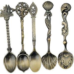 5-Pcs-Stainless-Steel-Retro-Coffee-ScoopsCoffee-Spoon-Teaspoon-Royal-Style-Metal-Carved-Sweet-Snacks-Soup-Scoops-for-Kitchen-Vintage-Dining-Bar-Tableware 5 Pcs Stainless Steel Retro Coffee ScoopsCoffee Spoon Teaspoon, Royal Style Metal Carved Sweet Snacks Soup Scoops for…