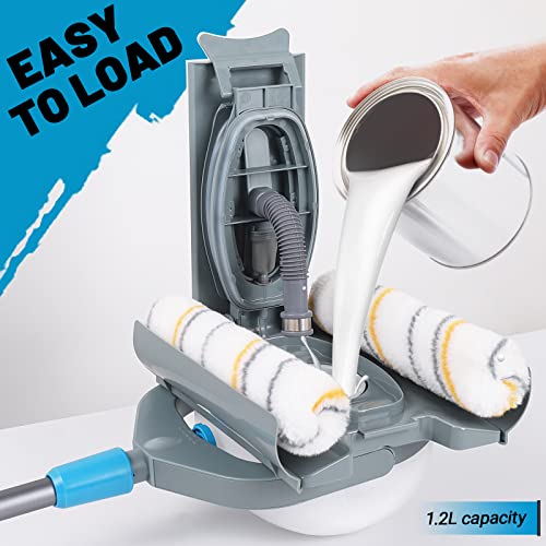 Paint Roller Kit, GEREFET Automatic 8Inch Ejection Paint Roller Brush