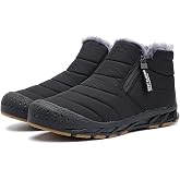 Jakcuz Women Snow Boots Water-resistant Side Zipper | Warm Faux Fur Lined Insulated Non Slip Winter Short Boots for Cold Weat
