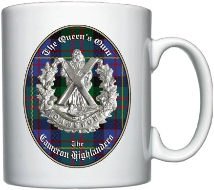 Badges On MugsThe Queen's Own Cameron Highlanders Personalised Mug