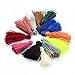 Linsoir Beads 50pcs Multi-Colors 30mm Mini Cotton Tassel Cord DIY Jewelry Decoration