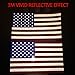 Reflective Subdued American Flag Sticker 3