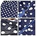 Rain Coat,Waterproof Raincoat,Portable Rain Poncho for Unisex,Women Polka Dot with Pockets (Navy)