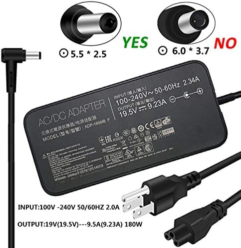 AC Charger for Asus ROG G750JM G751JM G750JW G750JM G-Series Gaming Power Supply Adapter Cord