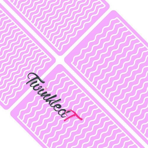 Wavy Line Vinyls By Twinkled T - 1 Sheet of 150 Vinyls