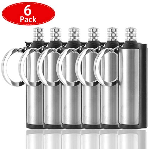 Goabroa Permanent Match, Refillable Metal Forever Matchstick Portable Waterproof Fire Starter Instant Emergency Flint Lighter Pack of 6