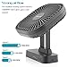 OPOLAR 5 Inch Desk Fan with Timer, USB or AA Battery Operated, 3 Speeds, Extra Quiet, 7-Blade Design, Adjustable Angle, for Office Desk, Hurricanes, Bedroom and Outdoor (Without Batteries)