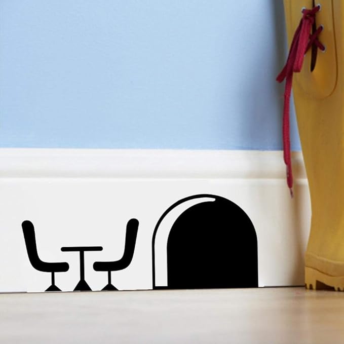 Ratón ratas Agujero Pegatinas de pared para habitaciones de los niños