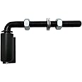 Supreform Universal Industrial Heavy Duty 3/4" J-Bolt Gate Hinge Steel Pivot Hinge Welded Hinge for Welding on Larger Iron or Steel Gates, Adjustable 8 1/2" Long Bolts Ball Bearing (Sold as A Single)