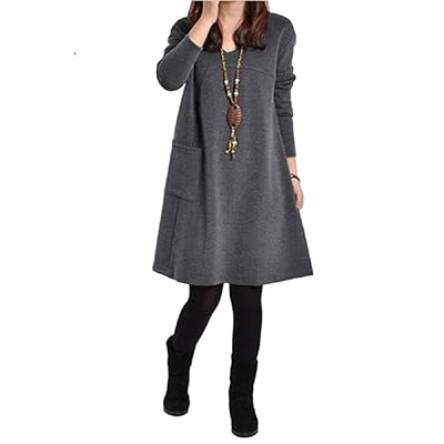 sachin and babi light blue dress Autumn Winter Women Long Sleeve Print Elegant V-neck Casual A-Line Knee- Length High Waist Dress Buy cheaply on Joom main image 1