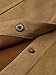 Persun Women's Brown Faux Suedettte Button Front Plain A-line Mini Skirt ,Brown ,Medium
