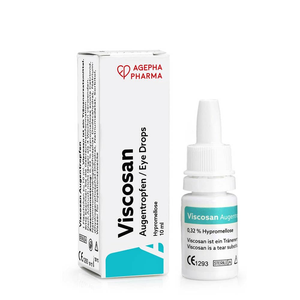 Viscosan Eye Drops for Dry, Itchy & Irritated Eyes | Hydrating Eye Drops for Contacts | Tear Substitute for Dry Eyes - 10 ml