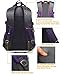 School Backpack BookBag For College Travel Hiking Fit Laptop Up to 15.6 Inch Water Resistant Book Bag (Purple)