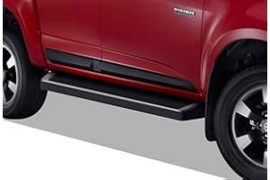 APS Black Running Boards Style Compatible with Chevy Colorado GMC Canyon 2015-2024 Crew Cab (Nerf Bars Side Steps Side Bars)