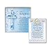 Baptism Wall Cross Christening Gifts For Boys Gift Set Handmade in the USA Glass Cross for Baby Boys and a Baptism Prayer Card Great Baptism Gifts for Boys