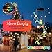 Dekopia Solar Wind Chimes 8 Hummingbird Outdoor Decor Color Changing Light Sensor Solar Power eco Friendly Easy to use Waterproof Design Christmas Ornaments Night Party Garden Decor